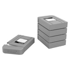 충격 방지 슬래시 및 그레이-PHI-5S용 3.5인치 하드 드라이브 케이스 보호 상자 보관 커버 조직 쉘 5팩