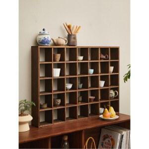빈티지 머그 진열장 그릇장 참조 보관장 1 25 빈티지9칸 10cm 찻장 10 원목 스몰사이즈