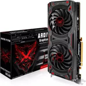 ARDIYES RX 5700 XT 8GB 그래픽 카드 GDDR6 256비트 DirectX 12 3*DP 및 1*HDMI 포트 PCIe4.0 2K 듀얼 쿨링
