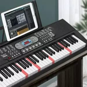 전자 오르간 교회 확대 건반 블랙 초보자 키 1 피아노