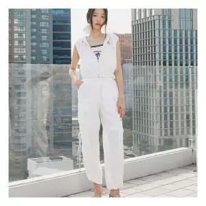 에고이스트CAPSULE LINE 셔링 디테일 후드 베스트 ER3WV763 1011281