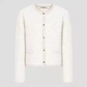 [백화점 정품] 빈폴 레이디스 트위드 라운드넥 가디건 카디건 - 아이보리BF615AC040