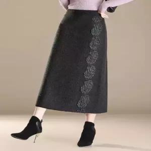 여성 치마 롱 니트 스판 정장 힙감 모란핏 CH1