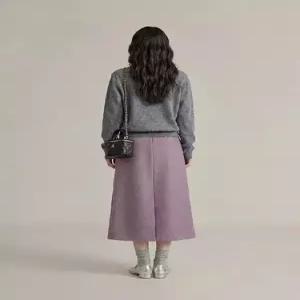 스커트 모직 여자 빈티지 트임 정장 A라인 힙업 CH1