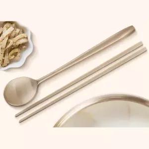 [마이모노샵][마이모노샵] 1인 신혼부부 놋 유기 숟가락 젓가락 1인세트 (16856693)