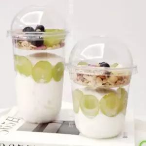 일회용 디저트컵 분리 뚜껑 과일 카페컵 요거트 케이크