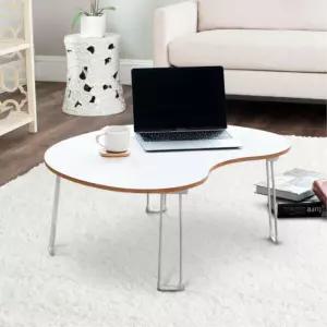 화이트 하이그로시 미니 좌식 접는 책상 접이식테이블 자취생