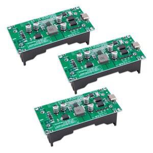 KUBOOK 3Pcs 18650 리튬 배터리 충전 모듈 고출력 15W 5V 3A UPS 스텝업 부스터 DC-DC 충전기 보드 무정전 전원 공급 장치용
