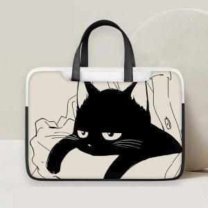 17인치 고양이 d 눈부심 블로커 노트북 랩패드 PET 파우치 형광등불빛 Armo