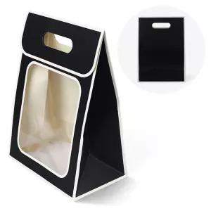 투명창 선물백 소-블랙 선물 손잡이 상자 쇼핑백 sHK8+8vqf