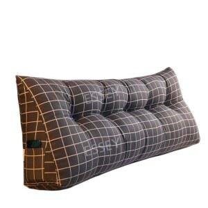 북유럽감성 등받이 큰베개 보드 잠자는 삼각쿠션80X50 그레이 패키지 필러