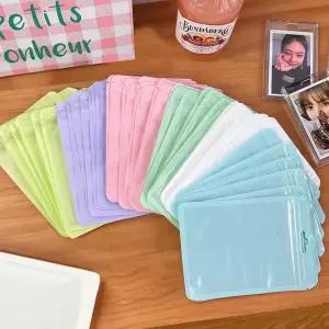 컬러 선물 지퍼백 6종 120매 세트 구디백 간식 소분 포장 쿠키 비닐 방수 봉투