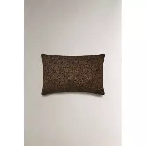 ZARA 자라 플로랄 쿠션 커버 - 황토색 751002