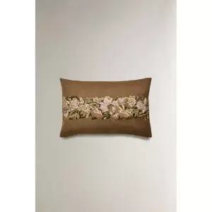 ZARA 자라 자수 쿠션 커버 - 라이트 베이지 751001