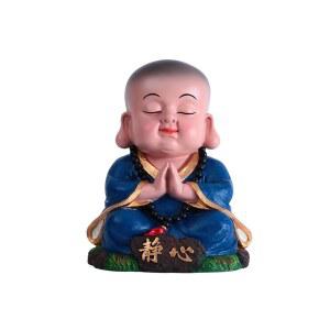 스님의 묘공방 대형 차량용 액세서리 카플레이 거실 차량 콘솔 피규어 샤미 진열품 갸우뚱