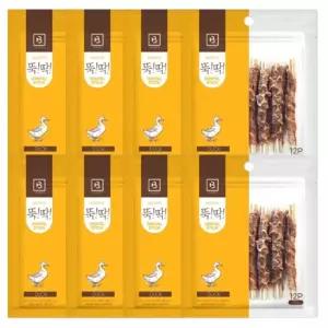 고기말이 강아지 껌간식 오리 12개입 8P 덴탈 스틱
