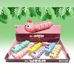 큐티 애벌레 6개입 태엽완구 애벌레미니카 [BYJ23488]