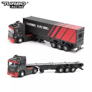 수집품 RC 터보 레이싱 C50 176 풀 프로포셔널 4WD 세미 트럭 트레일러  P81 2.4Ghz 10채널 컨트롤 어린이/