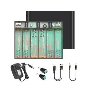 교체 가능한 리튬 배터리를 갖춘 미니 UPS 배터리 백업, 라우터 /모뎀 /LED 조명 /전자제품용 DC 5V /9V /12V 4A 출력, 홈 오피스용 휴대용 무정전 전원 공급 장치