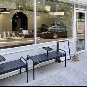 야외 철제 벤치의자 우드 옥상테이블 테슬린 카페 테이블달린 다이닝 6인용 세트 파스텔톤