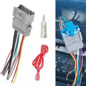 건로일 3 PCS 카 라디오 하네스 어댑터 스테레오 CD 플레이어 변환 테일 와이어 액세서리 쉐보레