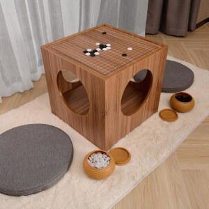 바둑판 책상 좌식 원목 리프트테이블 사각 테이블 대형 서랍형 유럽풍 수납 소파