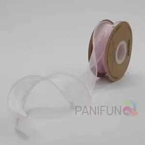 실루엣 펄 리본끈 연핑크 선물리본끈 포장끈 펄끈 오간지끈 선물상자끈