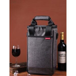 와인보냉백 케이스 와인병 와인 회색 클러치 밀폐 쿨러 휴대 그레이 칠링백