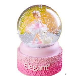 작은 예쁜 스노우볼 끄는 산타와사슴 크리스탈트리 선물용 크리스마 성탄절선물