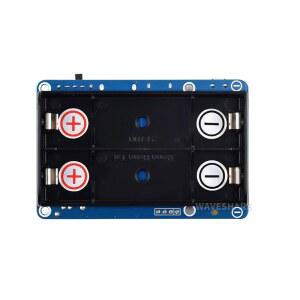 라즈베리 파이 4B 3B+ 3B용 쿨웰 UPS 모자(D) 등 21700Li 배터리(포함되지 않음) 포고 핀 커넥터 충전 및 전원 출력을 동시에 5V 지원