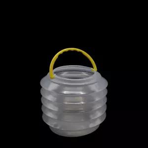 10cm 초등 유아미술 투명 접이식 그림물통 붓 물감통