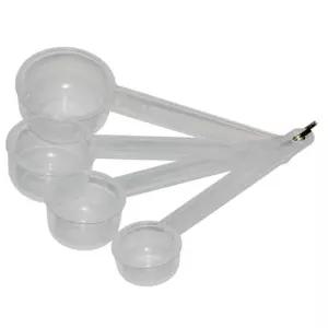 4종 5/10/15/20ml 시약 시료 분말 플라스틱 계량스푼