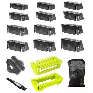 Norelco O blade Shaver Guide Combs Fits for Hair Guards 0.5/1/1.5/2/2.5/3/3.5/4//4.5/5/7/9 MM 17 Pcs