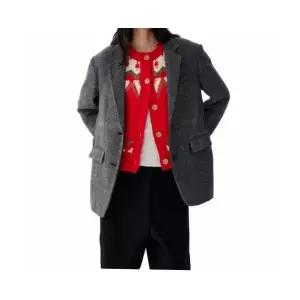 [매장정품] STUDIO TOMBOY 헤링본 울 혼방 자켓_다크 그레이 9175412982 2508357361