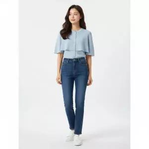 ZOOC 은사 믹싱 케이프 스타일 카디건 V252KSL940