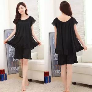 실크 쿨링 파자마 반팔 반바지 세트 친구 신혼 선물 Kak7+1SkT