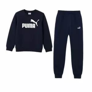 [매장정품] 푸마 NO.1 로고 B 맨투맨 프렌치테리 여성 키즈 트레이닝 세트 운동복 짐웨어 런닝복 네이비 69