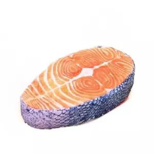 연어 인형 쿠션 연어스테이크 모형 베개 장식품 인테리어 소품