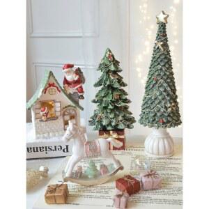 크리스마스 소품 트리 성탄절 회전 트럼펫13 목마 토끼 롤리팝 음악 흔들말 3 5 13 5cm 미니 장식용소품 자동 트리아래