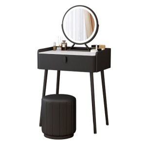 심플 블랙 화장대 모던 스툴 의자 0 8m 미니 콘솔 이동식 드레싱