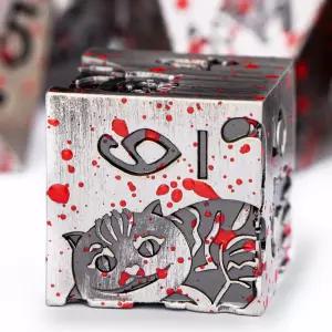 던전 드래곤 롤플레잉 게임 7PCS D 및 주사위 D6 D8 D10 D12 D20 (피)를 위한 선물 케이스가 포함된