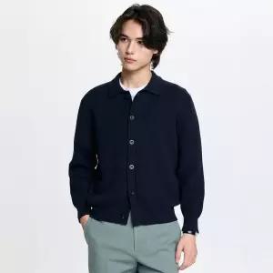 매장정품 HAZZYS 헤지스 남성 울혼방 니트 가디건 HZSW6A204N3 1274020