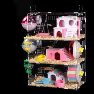 햄스터3층집 햄스터리빙박스 챗바퀴 케 햄스터2층집 검수필 리빙박스 2층