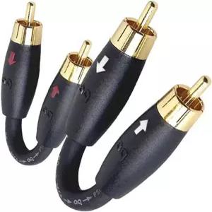 오디오퀘스트 RCA 남성 대 프리앰프 점퍼-2팩