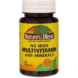 미네랄이 함유된 멀티 100탭 블렌드 함유되지 비타민 철분이 네이처스 않은