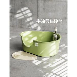 아보 특대형 고양이화장실 형 모래 사막화방지 라지 19 샌드 그린 고양이 매트