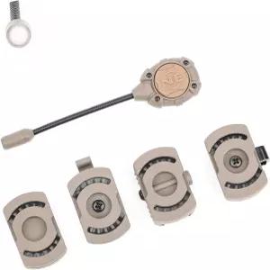 NECARL 전술 헬멧 라이트 (낮은/높은 백색 LED 작업등) 패스트/미치 몰리 시스템 20mm 피카티니 레일용