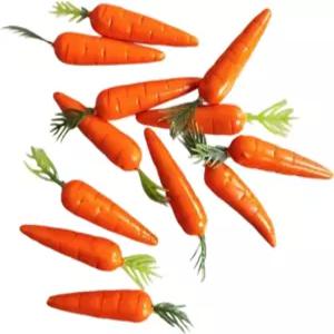 10개의 작은 당근 모형 미니 주방 장식용 인공 채소 파티 용품