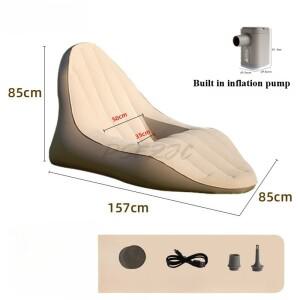 호환 뮤직 페스티벌용 에어 소파 야외 캠핑용 싱글 라운지 의자 자동 팽창식 침대