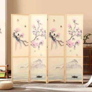 미니병풍 작은병풍 4폭 파티션 돌잔치 제사 가림막 명절